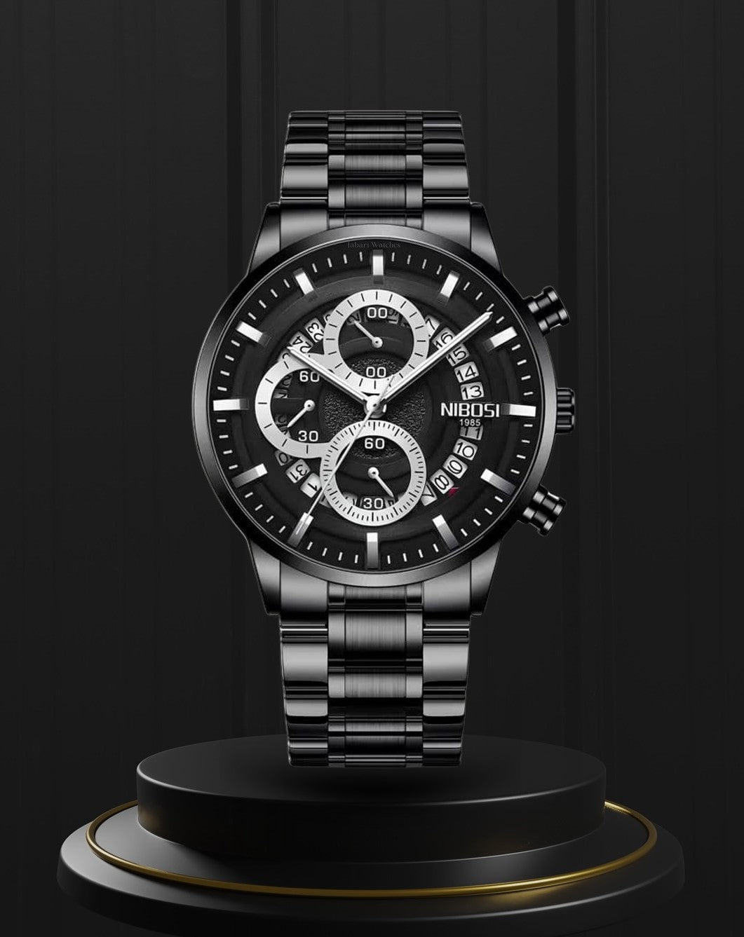 NIBOSI - 1985 Luxury Men’s Stainless Steel Wristwatch – Waterproof, New Classic Design-with Free Box