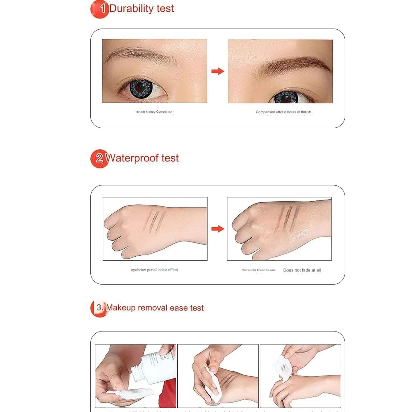 Waterproof 4-Prong Eyebrow Contour Pen – Microblading Precision